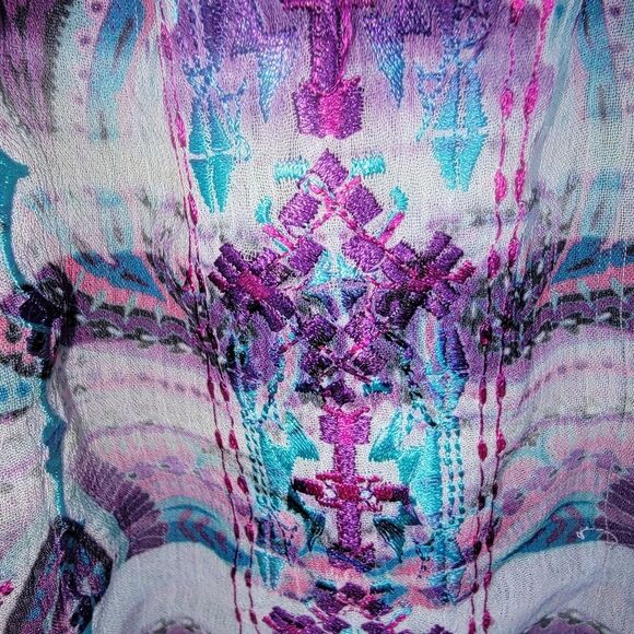 Unity World Wear Bohemian Sublimation Peasant top blouse 1x - Picture 3 of 7